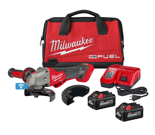 M18 FUEL 4-1/2" / 5" Braking Grinder w/ ONE-KEY0 Paddle Switch, No Lock