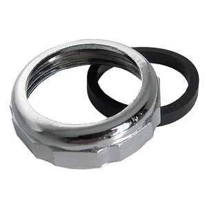 1-1/4 Inch, Chrome Plated , Slip Joint Nut With Washer