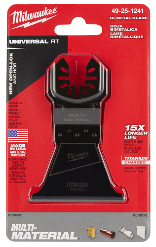 OPEN-LOK 2-1/2" TITANIUM CHARGED Bi-Metal Multi-Material Multi-Tool Blade