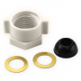 Plastic Ballcock Nut Kit, Includes Cone Washer And Brass Ring, For Fill Valve Water Supply Connectio
