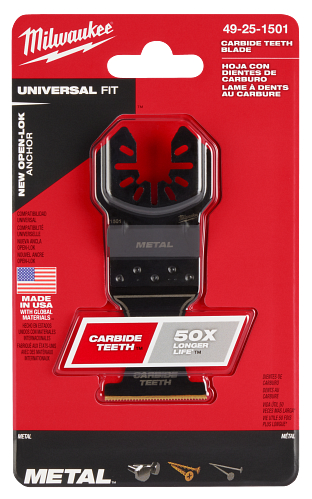 OPEN-LOK 1-3/8" Carbide Teeth Metal Multi-Tool Blade