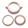 1-1/2 Inch White Plastic Slip Joint Nut With 1-1/2 Inch and 1-1/2 Inch X 1-1/4 Inch Reducing Washers