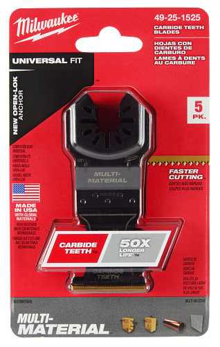OPEN-LOK 1-3/8" Carbide Teeth Multi-Material Multi-Tool Blades (5 PK)