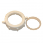 1-1/4 Inch White Plastic Slip Joint Nut With Washer