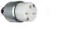 Legrand PS615CACC20 Armored Connector, 2 -Pole, 15 A, 250 V, NEMA: NEMA 6-15R, White