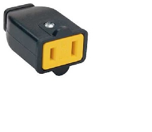 Legrand SA155CC10 Plug and Connector, 2 -Pole, 15 A, 125 V, NEMA: NEMA 1-15R, Brown