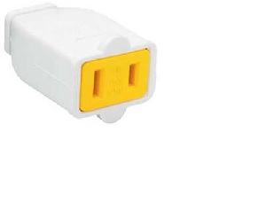 Legrand SA155WCC10 Electrical Connector, 2 -Pole, 15 A, 125 V, White
