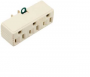 Legrand 1219ICC10 Adapter, 15 A, 125 V, 3 -Outlet, NEMA: NEMA 5-15R, Ivory