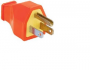 Legrand SA399OCC10 Plug and Connector, 2 -Pole, 15 A, 125 V, NEMA: NEMA 5-15P, Orange
