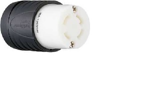 Legrand Turnlok L1430CCCV3 Locking Connector, 3 -Pole, 30 A, 125/250 V, IP20, NEMA: NEMA L14-30R