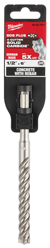 MX4 4-Cutter SDS PLUS Rotary Hammer Drill Bit 1/2"X 4"X 6"