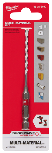 SHOCKWAVE Impact Duty Carbide Multi-Material Drill Bit 1/8"X 2"X 3-1/2"