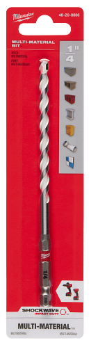 SHOCKWAVE Impact Duty Carbide Multi-Material Drill Bit 1/4"X 4"X 6"