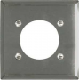 Legrand S3862CCC10 Single Receptacle Wallplate, Duplex, 7.8 in L, Standard, 1-Gang, Metal, Silver, C
