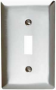 Legrand SS1CC25 Wallplate, 4-1/2 in L, 2-3/4 in W, 1 -Gang, Stainless Steel, Brushed