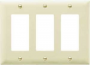 Legrand TradeMaster TP TP263ICC12 Wallplate, 4.7 in L, 3 -Gang, Nylon, Ivory