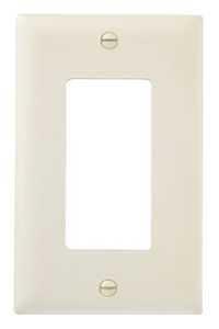 Legrand TradeMaster TP Series TP26LACP10 Wallplate, 4.6875 in L, 2.937 in W, 1-Gang, Nylon, Light Al