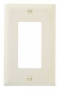 Legrand TradeMaster TP Series TP26LACP10 Wallplate, 4.6875 in L, 2.937 in W, 1-Gang, Nylon, Light Al
