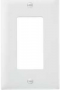 Legrand TradeMaster TP Series TP26WCP10 Wallplate, 4.6875 in L, 2.937 in W, 1-Gang, Nylon, White