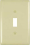 Legrand TradeMaster TPJ1ICC70 Wallplate, 3-5/16 in L, 5.062 in W, 1 -Gang, Nylon, Ivory