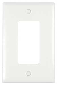 Legrand TradeMaster TPJ26W Wallplate, 5.06 in L, 3.31 in W, 1 -Gang, Nylon, White