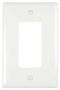 Legrand TradeMaster TPJ26W Wallplate, 5.06 in L, 3.31 in W, 1 -Gang, Nylon, White