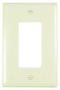 Legrand TradeMaster TPJ26LA Wallplate, 5.06 in L, 3.31 in W, 1 -Gang, Nylon, Light Almond