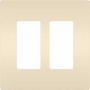Legrand RWP262LACC6 Wallplate, 4.94 in L, 4.96 in W, 2 -Gang, Polycarbonate, Light Almond
