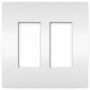Legrand radiant RWP262WCC6 Wallplate, 4.94 in L, 4.96 in W, 2 -Gang, Polycarbonate, White