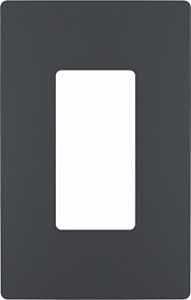 Legrand radiant RWP26GCC6 Switch Wallplate, 4.94 in L, 3.15 in W, 1 -Gang, Polycarbonate, Graphite, 