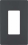 Legrand radiant RWP26GCC6 Switch Wallplate, 4.94 in L, 3.15 in W, 1 -Gang, Polycarbonate, Graphite, 