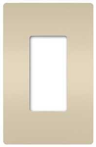 Legrand radiant RWP26LACC6 Switch Wallplate, 4.94 in L, 3.15 in W, 1 -Gang, Polycarbonate, Light Alm