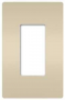 Legrand radiant RWP26LACC6 Switch Wallplate, 4.94 in L, 3.15 in W, 1 -Gang, Polycarbonate, Light Alm