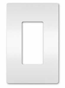 Legrand radiant Series RWP26WAMCC6 Screwless Wallplate, 4.94 in L, 12.21 in W, 1-Gang, Plastic, Whit