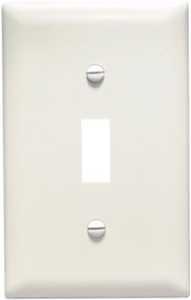 Legrand TradeMaster TP Series TP1LACC100 Wallplate, Toggle, 4.6875 in L, 2.937 in W, 1-Gang, Nylon, 