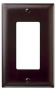 Legrand TP26CC15 Wallplate, 4.687 in L, 2.937 in W, 1 -Gang, Nylon/Thermoplastic, Brown, Matte