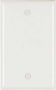 Legrand TP13WCC30 Blank Wallplate, 4.69 in L, 2.94 in W, 0.16 in Thick, 1-Gang, Nylon, White, Box