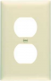 Pass & Seymour TradeMaster TP Series TP8ICC100 Receptacle Wallplate, 4.687 in L, Standard, 1-Gang, N
