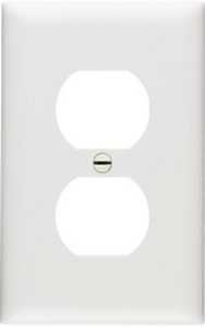 Pass & Seymour TradeMaster TP Series TP8WCC100 Receptacle Wallplate, 4.687 in L, 2.937 in W, Standar