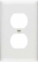 Pass & Seymour TradeMaster TP Series TP8WCC100 Receptacle Wallplate, 4.687 in L, 2.937 in W, Standar