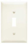 Legrand TradeMaster TPJ1LACC70 Wallplate, 3-5/16 in L, 5.062 in W, 1 -Gang, Nylon, Light Almond