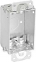 Southwire G500-R-UPC Switch Box, 1-Gang, 5-Knockout, 1/2 in Knockout, Steel, Silver, Galvanized