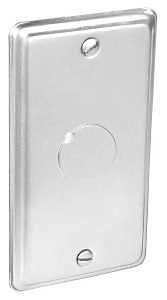 Southwire G19430-UPC Box Cover, 2 in W, Rectangular, 1-Gang, Steel, Silver, Galvanized