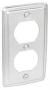 Southwire G19380-UPC Box Cover, 0.21 in L, 2 in W, Rectangular, 1-Gang, Steel, Silver, Zinc-Plated