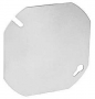 Southwire 54C1-UPC Flat Blank Cover, 0.06 in L, 4 in W, Octagonal, Steel, Silver, Galvanized