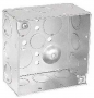 Southwire 52171-S-UPC Bracketed Junction Box, 2-Gang, 16-Knockout, 1/2, 3/4 in Knockout, Steel, Silv