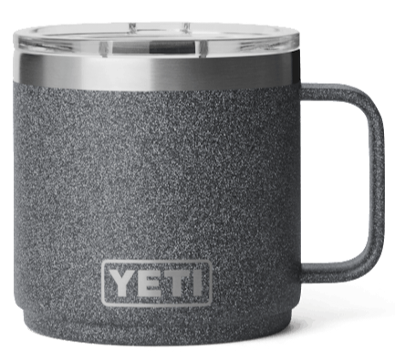 Yeti Rambler 14 oz Stackable Mug with Durasip Ceramic Lining - Black Stone