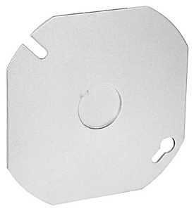 Southwire 24C6-UPC Box Cover, 3-1/2 in L, 3-1/2 in W, Octagonal, Steel