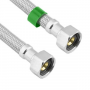 Faucet Connector, Hi Pressure Braided Stainless Steel Flex Line, 125 PSI Working Pressure, Max Worki