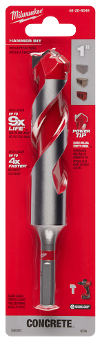 SHOCKWAVE Impact Duty Carbide Hammer Drill Bit w/POWER TIP 1"X 4"X 6"